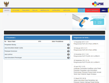 Tablet Screenshot of lpse.polsri.ac.id