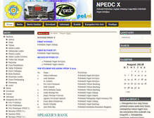 Tablet Screenshot of npedc.polsri.ac.id